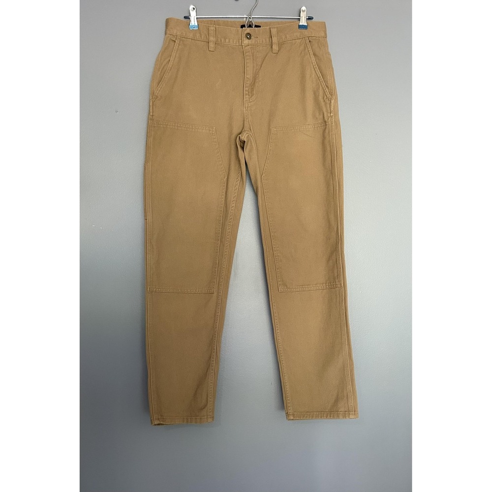 Line Of Trade Pants Mens 32x31 Beige Canvas Carpenter Workwear Utility Straight